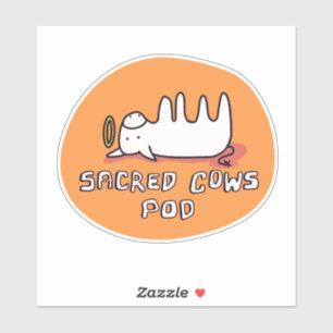 Sacred Cows Pod Sticker