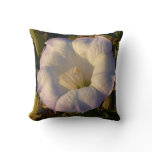 Sacred Datura Flower Desert Wildflower Throw Pillow