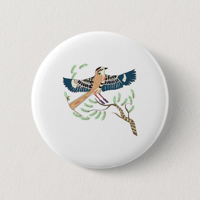 sacred egyptian bird button (Front)