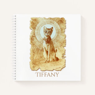 Sacred Egyptian Royal Cat Personalized Notebook
