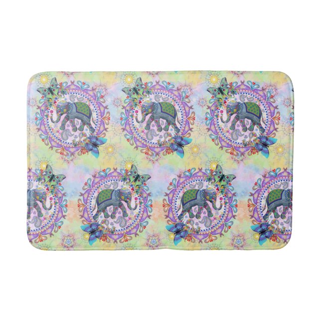 Sacred Elephant Bath Mat (Front)