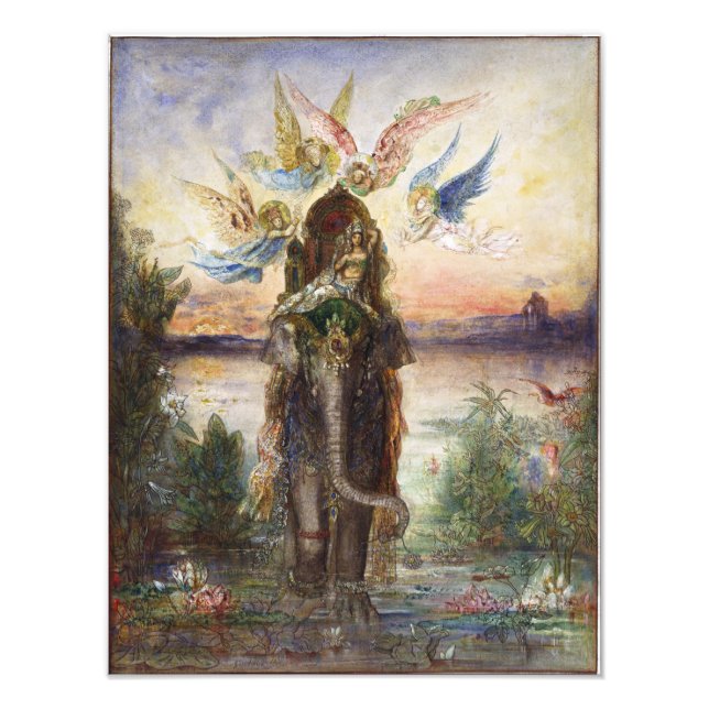 Sacred Elephant by Gustave Moreau Photo Print (Front)