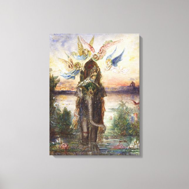 Sacred Elephant (Péri) by Gustave Moreau Canvas Print (Front)
