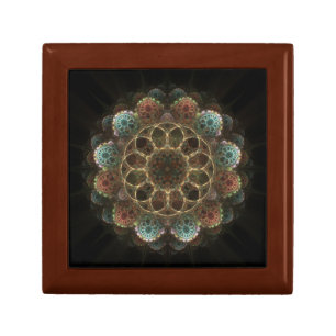 Sacred esoteric fractal fairy ornament gift box