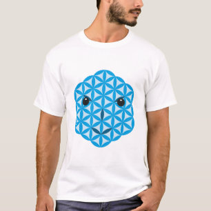 Sacred face - Arcturian, 01 - Blue. T-Shirt
