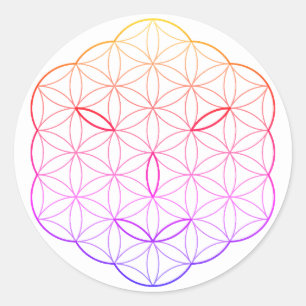 Sacred face - Arcturian, Cl-Tr. Classic Round Sticker