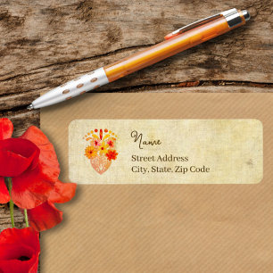 Sacred Floral Heart Mexican Baroque Grace Label