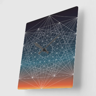 Sacred G Sunset Square Wall Clock