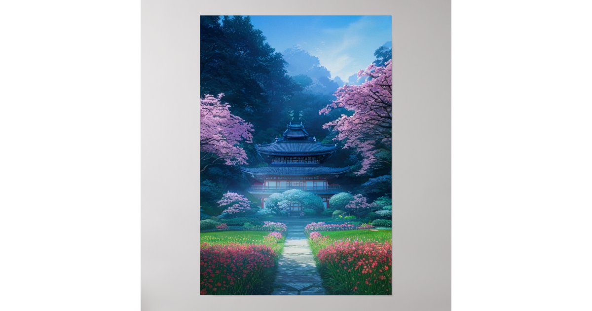 Picture of Sacred Garden Oasis Poster | Zazzle