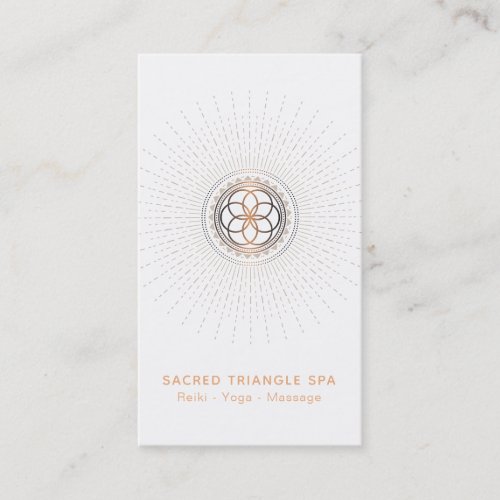  Sacred Geometry Alchemy Mandala Shaman Business Card