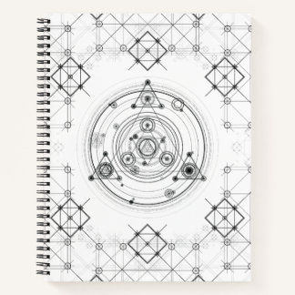 Sacred geometry and geometric alchemy design notebook