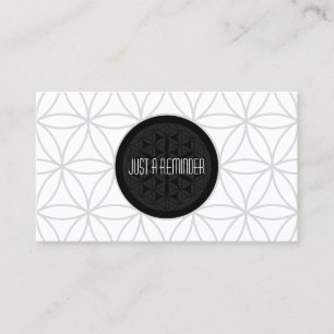 sacred geometry appointment reminder card
