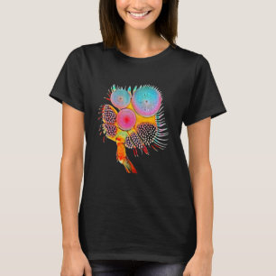 Sacred Geometry Artistic Colorful Multicolor Rainb T-Shirt