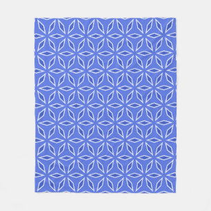 Sacred Geometry Blue  Fleece Blanket