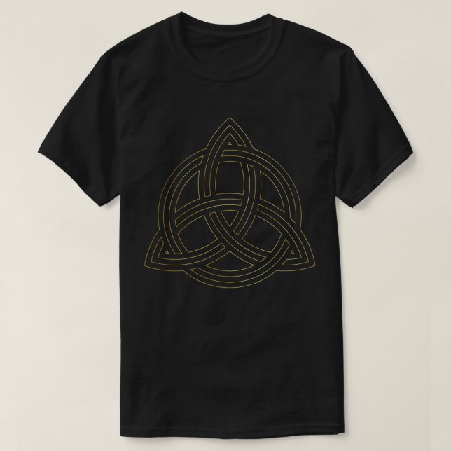 Sacred Geometry Celtic Knot Viking Norse T-Shirt (Design Front)