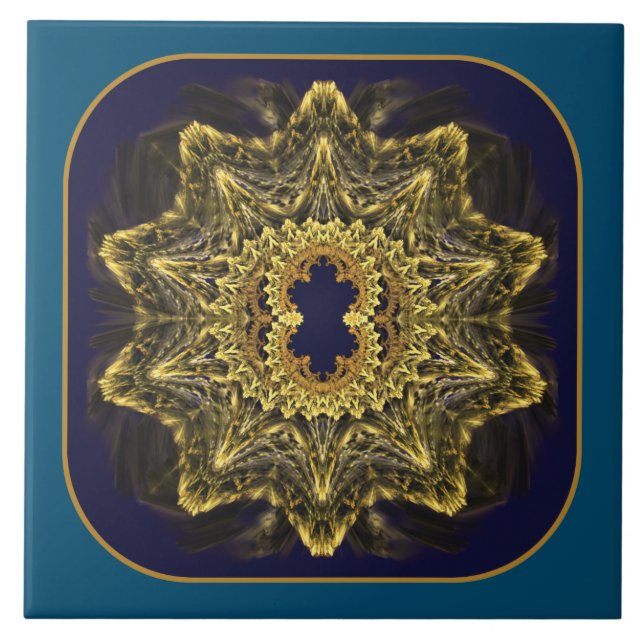Sacred Geometry Ceramic Tile (Front)