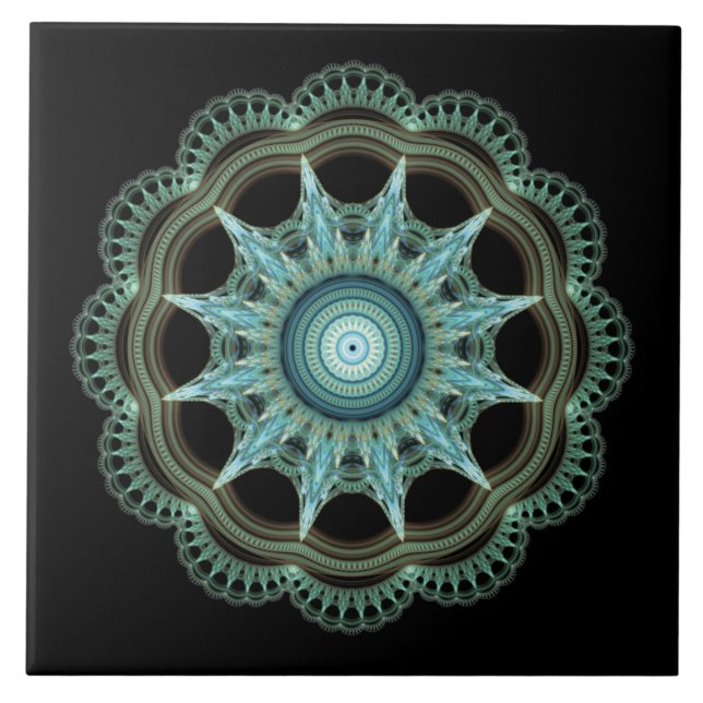Sacred Geometry Ceramic Tile (Front)