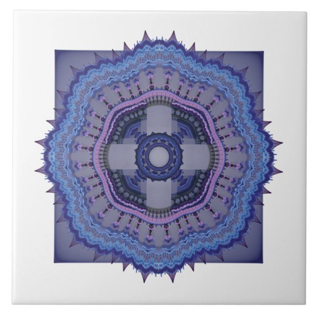 Sacred Geometry Ceramic Tile (Front)
