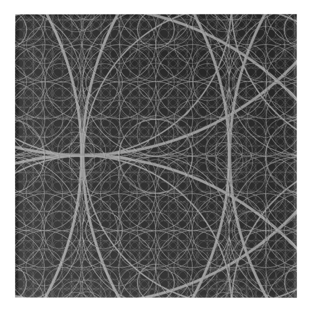 Sacred Geometry Circles Flower of Life Acrylic Print (Front)