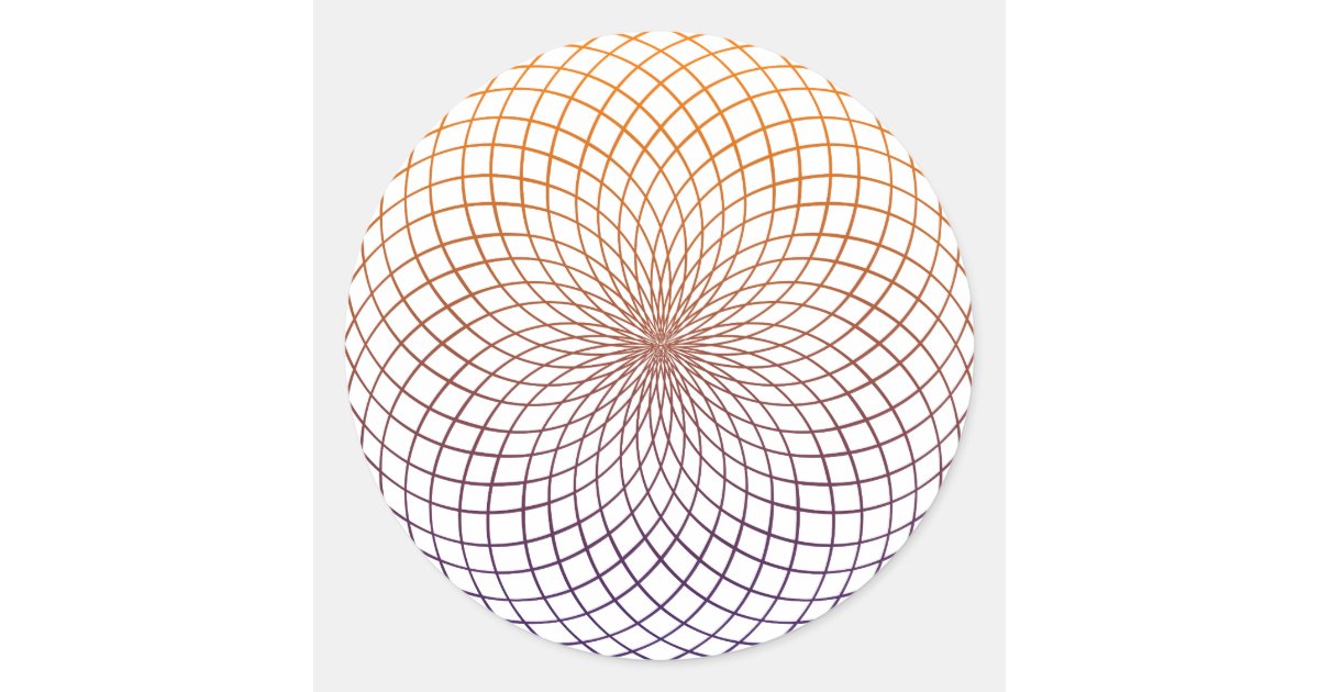 Sacred Geometry Classic Round Sticker | Zazzle