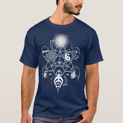 Sacred Geometry Crop Circles Manafold Art T_Shirt