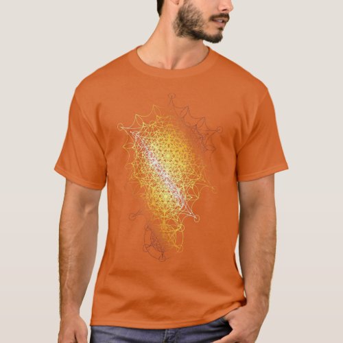 Sacred Geometry Curved Dimensions T_Shirt
