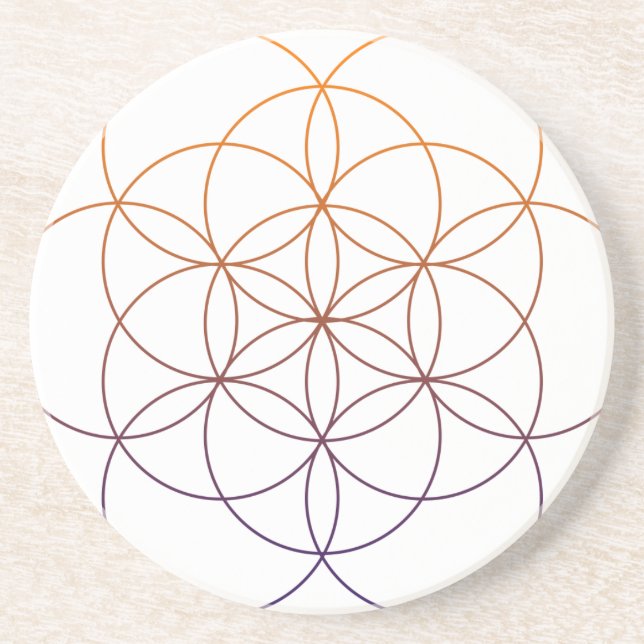 Sacred Geometry Drink Coaster (Front)