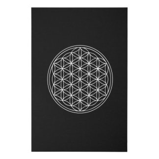 Sacred Geometry - Flower of Life Faux Canvas Print