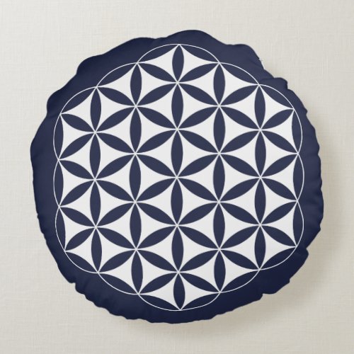 Sacred Geometry Flower of Life Meditation Pillow