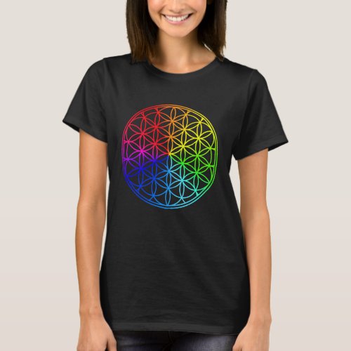 Sacred Geometry Flower Of Life T_Shirt