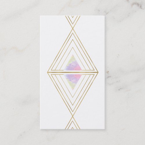  Sacred Geometry Gold Geometric Triangles Business Card