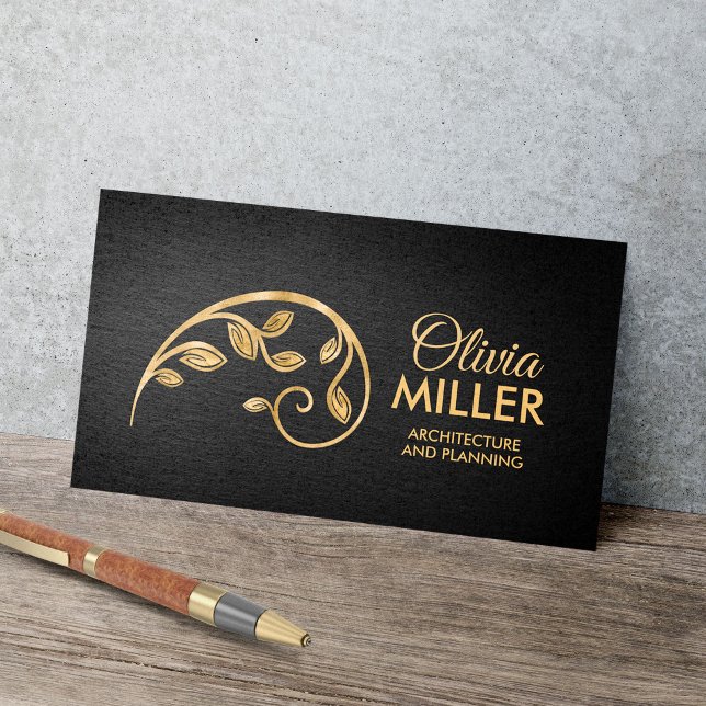 Sacred Geometry Golden Spiral Branch Business Card (Creator Uploaded)