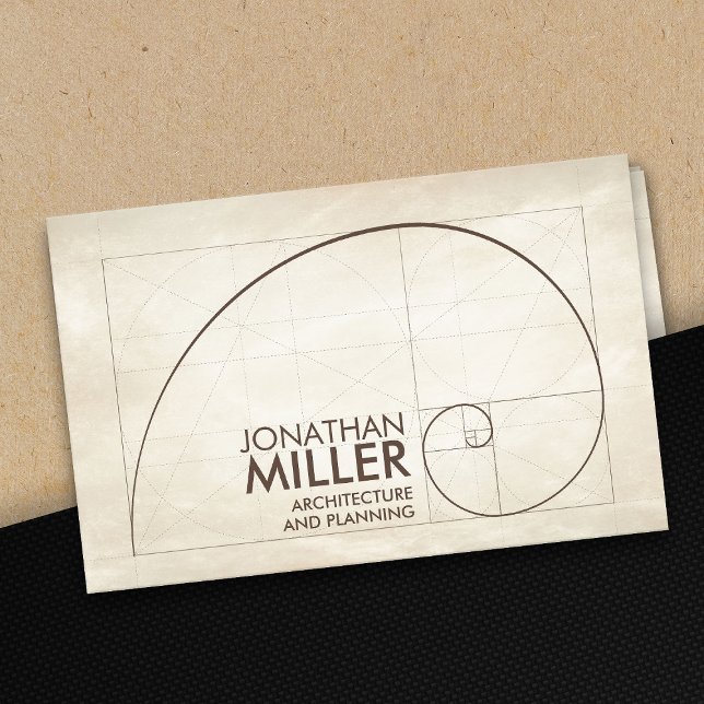 Sacred Geometry Golden Spiral  Business Card (Creator Uploaded)