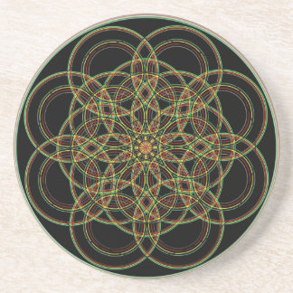 Sacred Geometry -Hand Drawn Drink Coaster