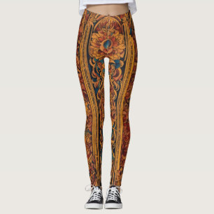 Sacred Geometry Harmony: Neo-Spiritual Pattern Tat Leggings
