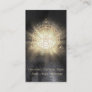 *~* Sacred Geometry . Light Rays Golden Totem Business Card