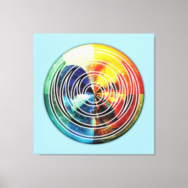 Sacred Geometry Mandala 8 Canvas Print (Front)