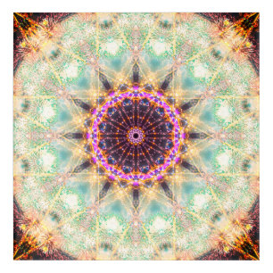 Sacred Geometry Mandala Acrylic Print