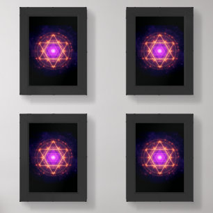 Sacred Geometry Mandala – Light Within the Cosmos Wall Art Sets