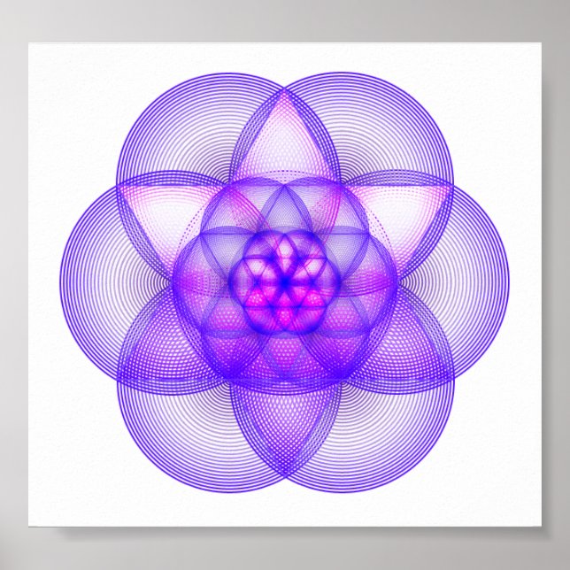 Sacred Geometry Mandala - The Genesis Pattern Poster (Front)