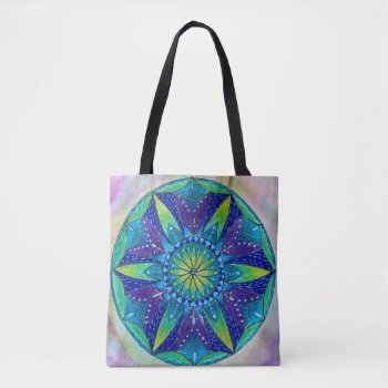 Sacred Geometry Mandala Tote Bag by arteeclectica at Zazzle