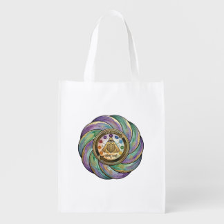 Sacred Geometry Manifestation Symbol Grocery Bag