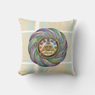 Sacred Geometry Manifestation Symbol Throw Pillow