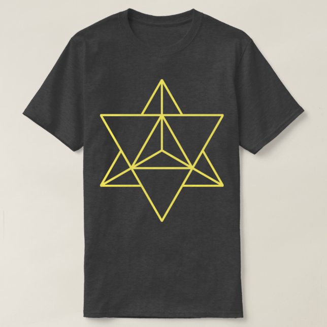 Sacred Geometry Merkaba Zen Yoga 1 T-Shirt (Design Front)