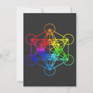 Sacred Geometry Metatrons Cube Zen Yoga Invitation