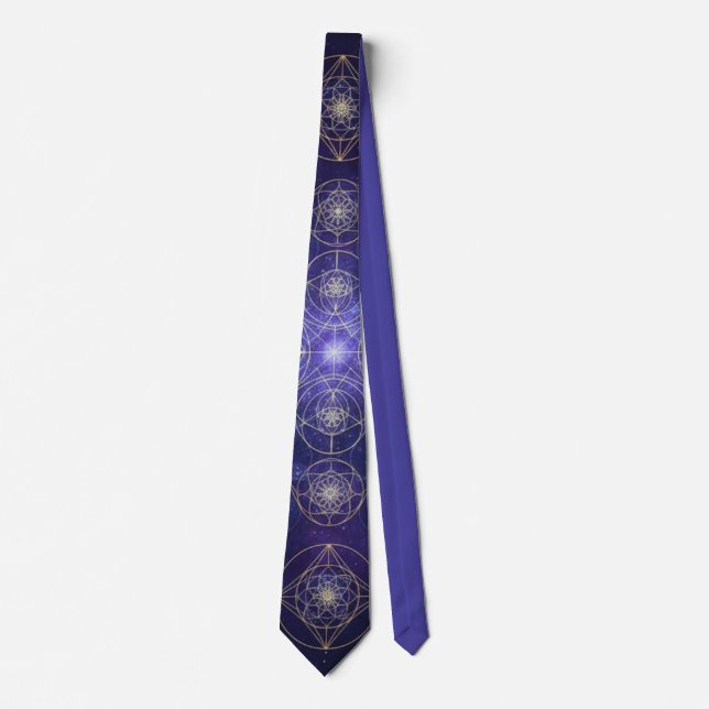 Sacred geometry  neck tie (Front)