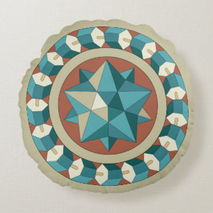 Sacred Geometry  Round Pillow