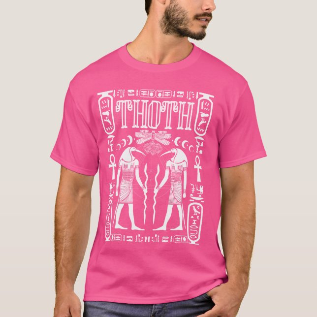 Sacred Geometry Science Egyptian God Thoth Eye Of  T-Shirt (Front)