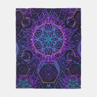 Sacred Geometry seamless pattern. Hindu symbols of