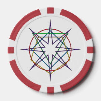 Sacred Geometry Sigil Poker Chips